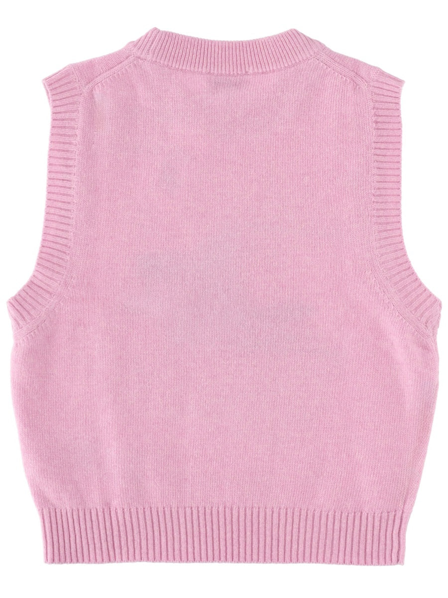 Ganni Gilet - Pink | d9971da8fa0ffdb80b203f29f34ac82e108315b9