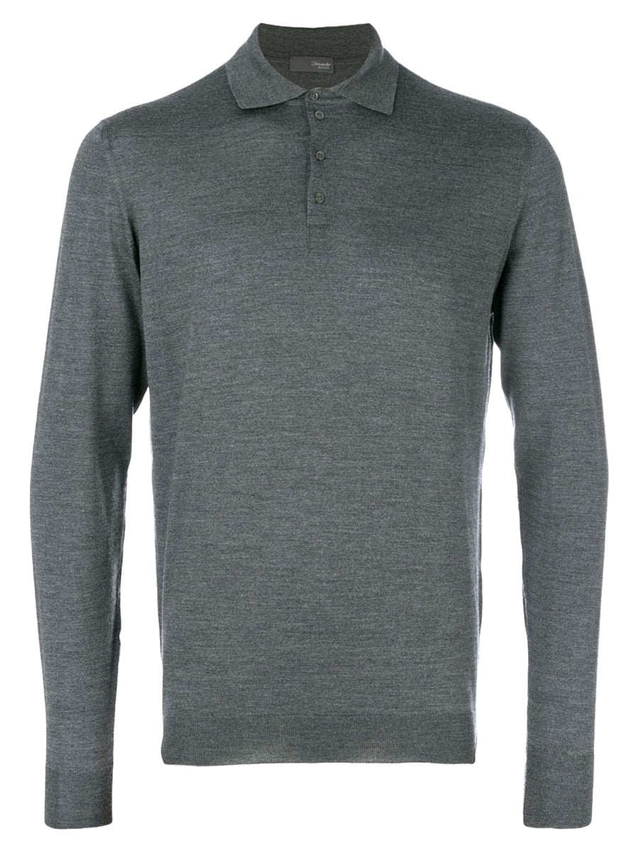 Drumohr Polo - Grey | ebb4def9a523f7865a8f029f5bdd4ea3a0a9b097