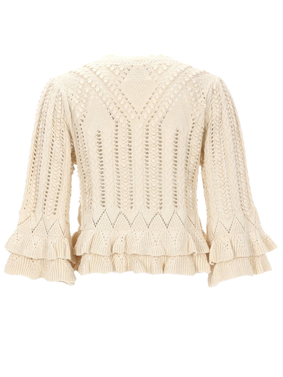 Isabel Marant Etoile Maglioni - Ivory | 57d0221c177dfa6996636f5a2ff8b18a009a7de5