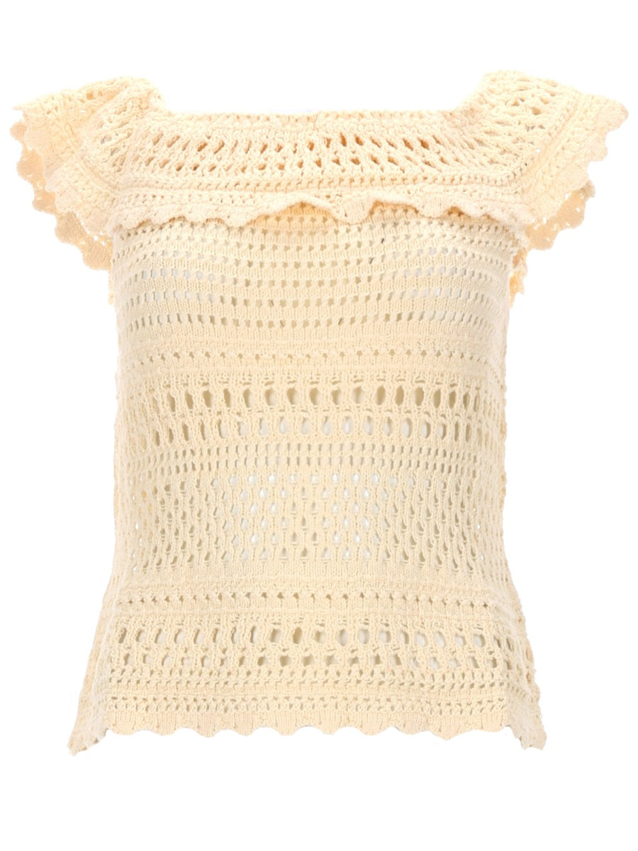 Isabel Marant Etoile Top - Ivory | 3cd11b90657cf5349c06a4734e2c38c6b84a7ac0
