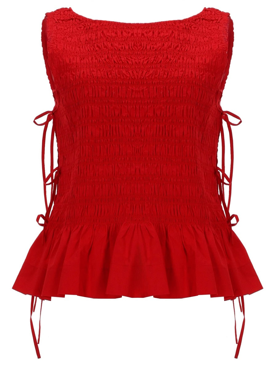 Ganni Top - Red | 180cfc34945d5e954be257fc027e3da05140783d