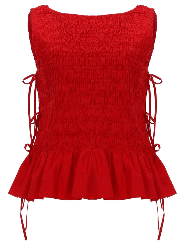 Ganni Top - Red | 180cfc34945d5e954be257fc027e3da05140783d