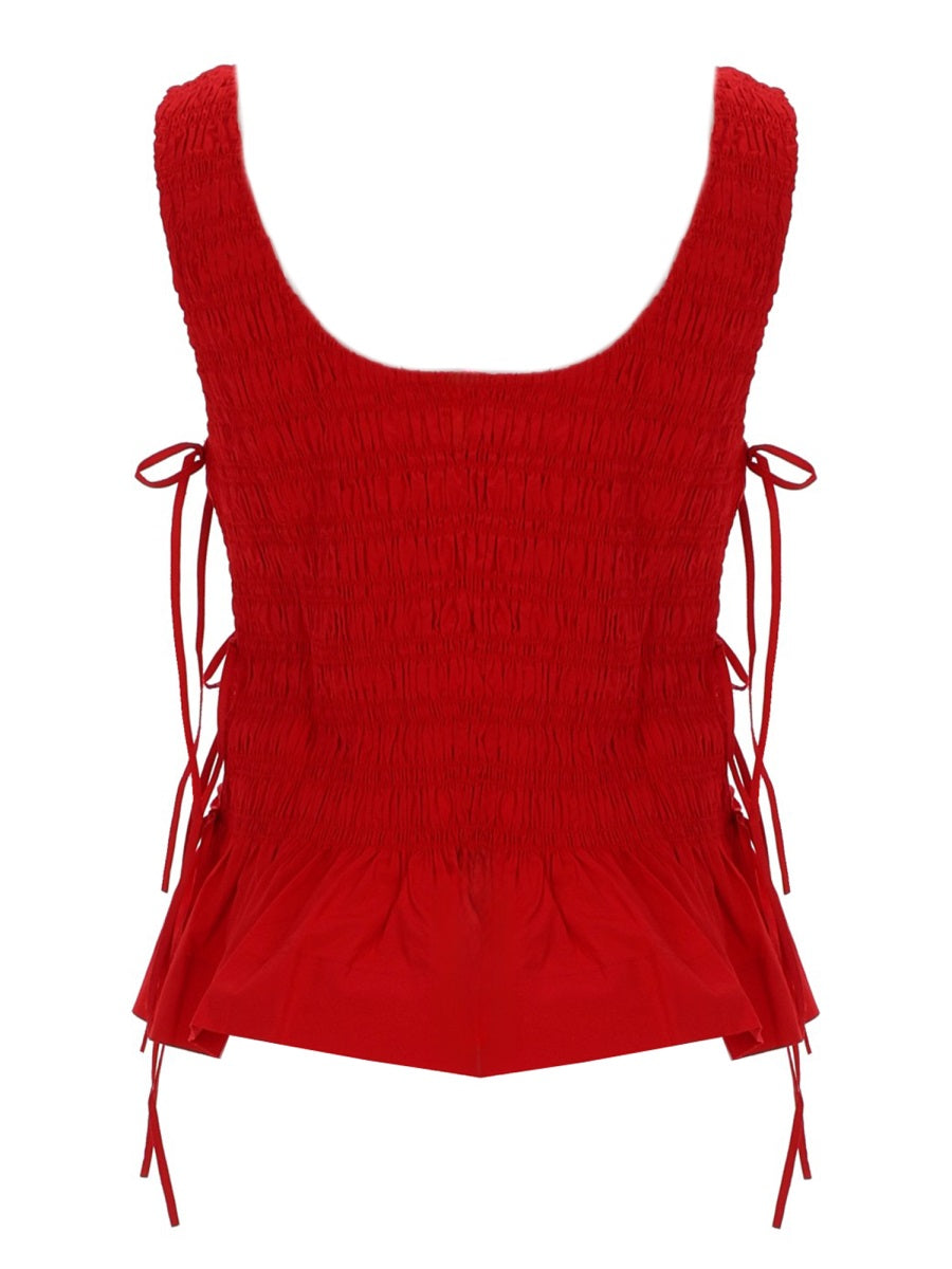 Ganni Top - Red | 10c025839c32a12b36c72cfb27c22a05ec38d30c