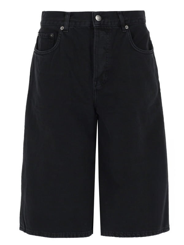 Shorts In Denim Di Cotone