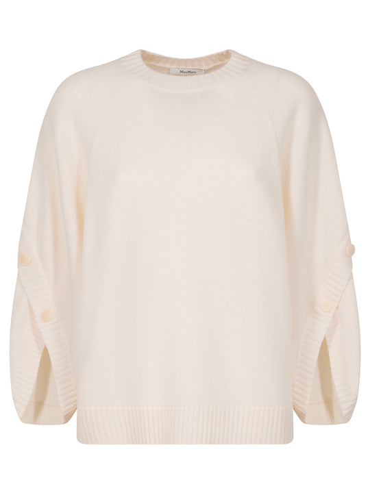 Maglia Over Motivo Incrociato In Lana E Cashmere