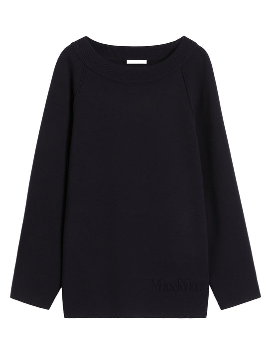 Maglia Over In Filato Di Viscosa E Lana