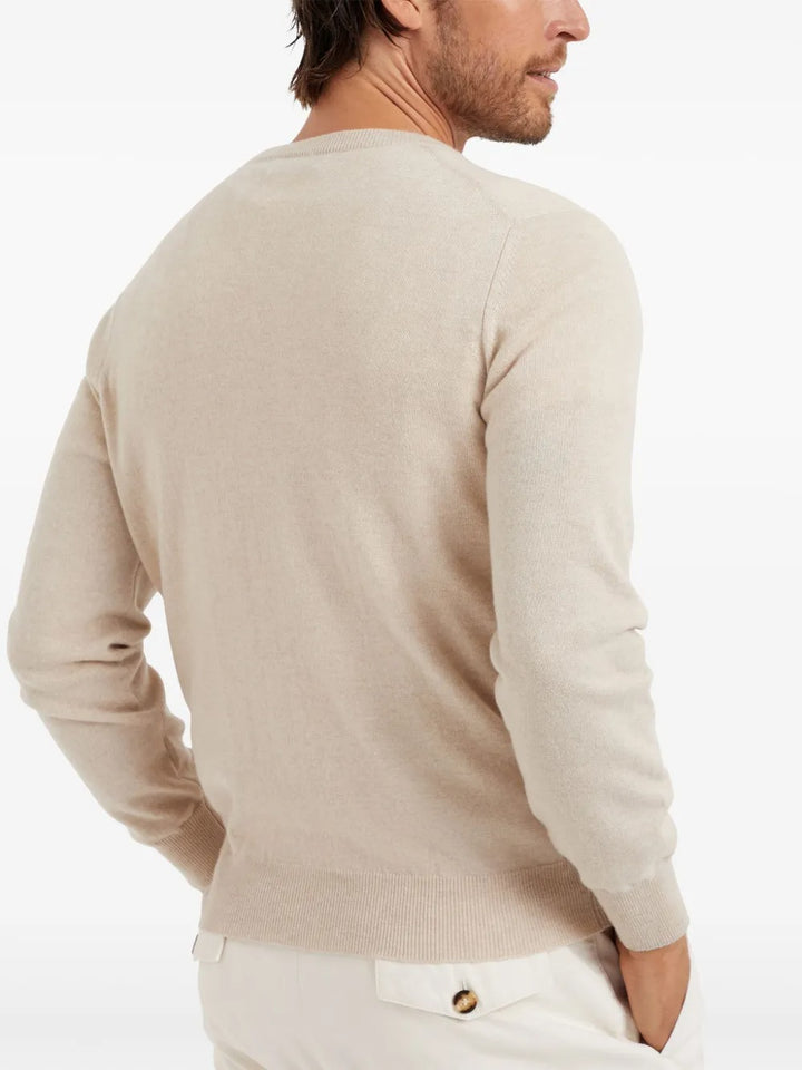 Brunello Cucinelli Pullover - Nude & Neutrals | 63ca5682189a3f8cd8ec0545ec7bbb530e69e792
