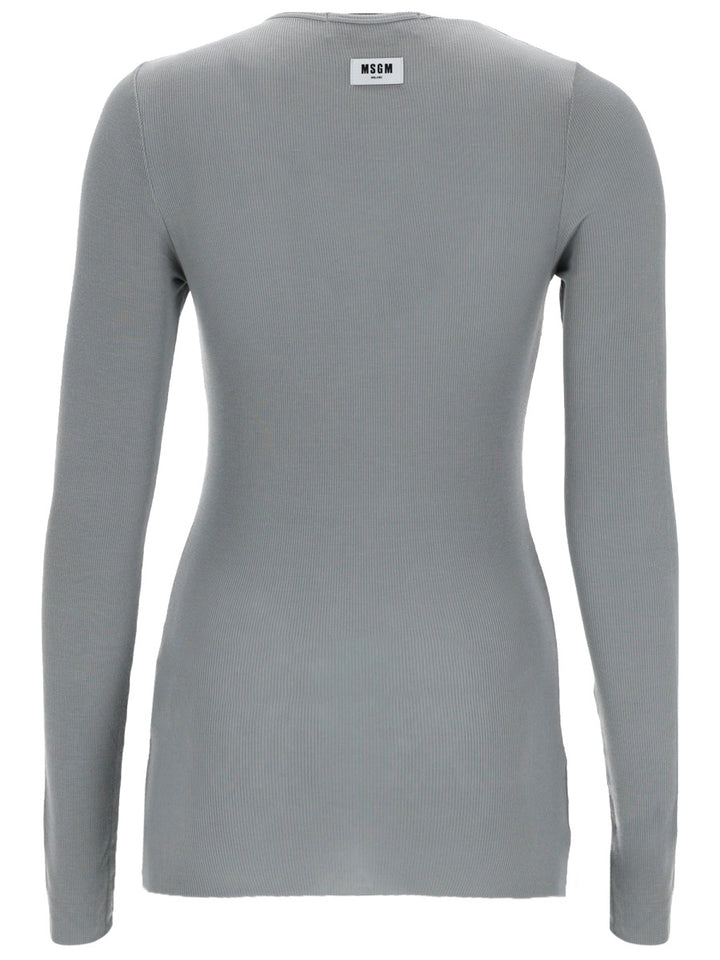 Msgm T shirt - Grey | 00377f54683b271397fa20a60d389b82758ce293