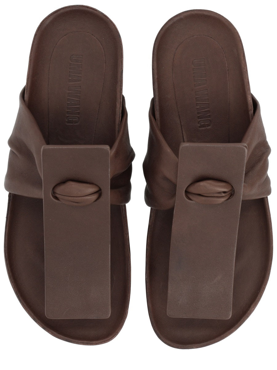 Uma Wang Sandali - Brown | 313d27ab16dc6d03bcf86c21c83899103bc4d358