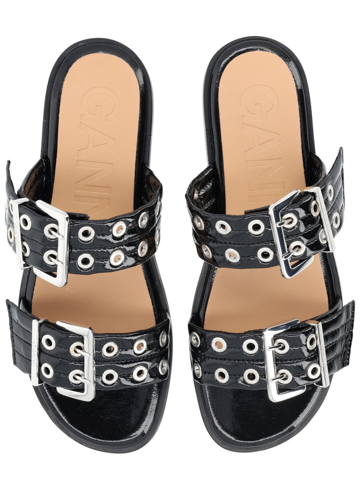Ganni Sandali - Black | 4ec36829b6a9b3a6984ab628799df1a6aff8261a