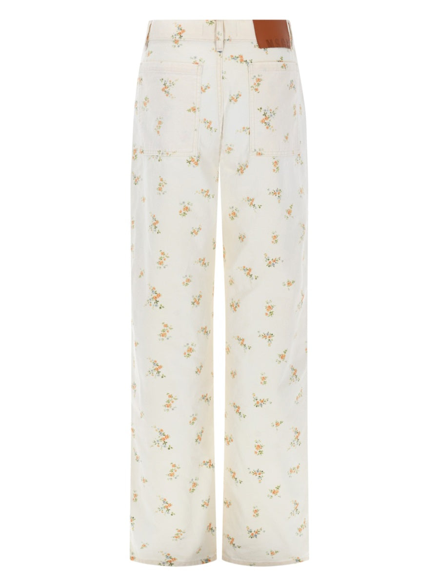 Msgm Pantaloni - White | 98919e0f124a0a163779827cb2de0a283b6c2bd9