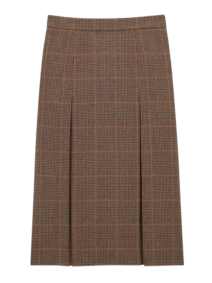 Saint Laurent Paris GONNA - Marrone | 887e2fef575003295e5386154056937c902ebd83