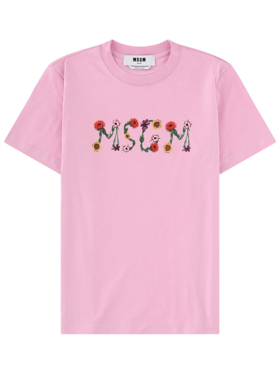 Msgm T shirt - Pink | c13217a3b94ce8fea347a13de94f2355bbbcf209