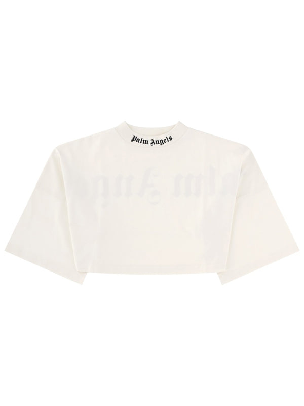 T-Shirt Crop Con Logo