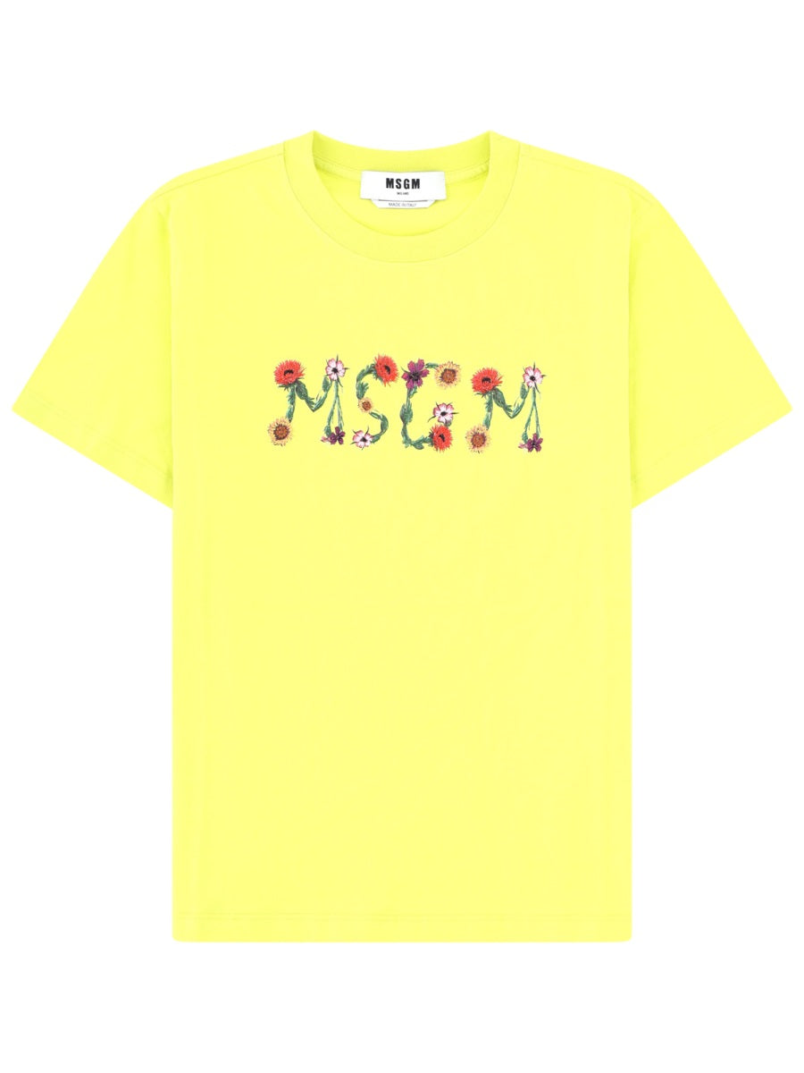 Msgm T shirt - Yellow | 4063146055e6e608a38391237b358427b06a2e11