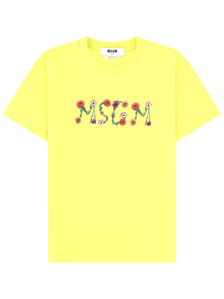 Msgm T shirt - Yellow | 4063146055e6e608a38391237b358427b06a2e11