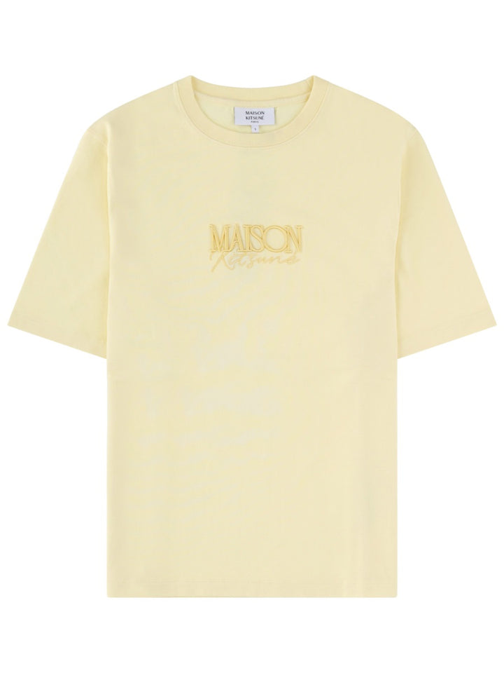 Maison KitsunÉ T shirt - Yellow | b99df294a3e7432ceb66ae60ede2f3d701d0a2f2