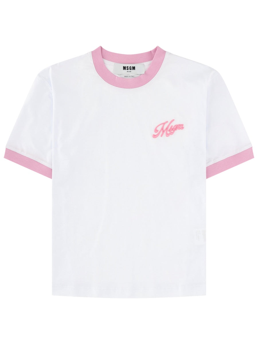 Msgm T shirt - White | b9d9c11f60a24432e78b6954ee7dc9a162faf504