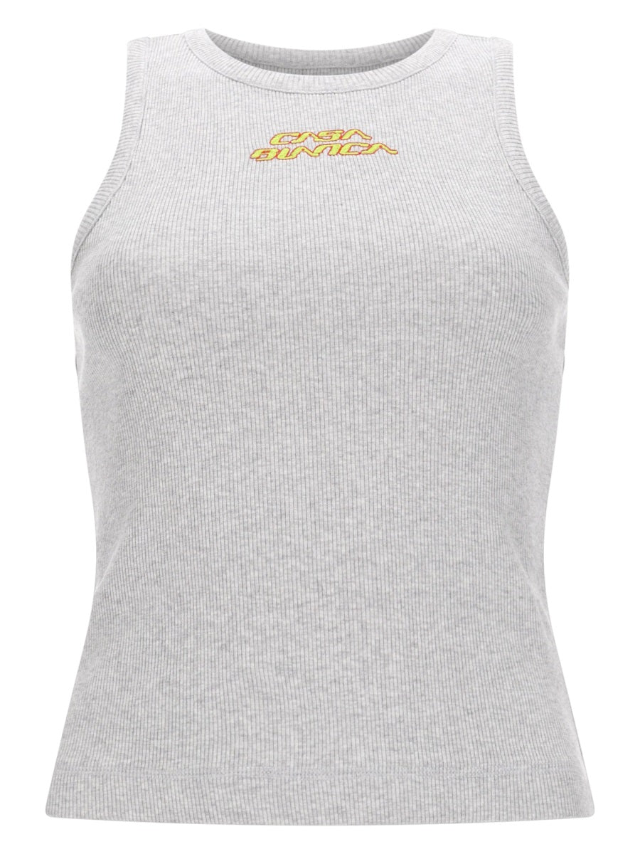 Casablanca Top - Grey | 877136061d8a8b12382feae970ff926ef27d4f35