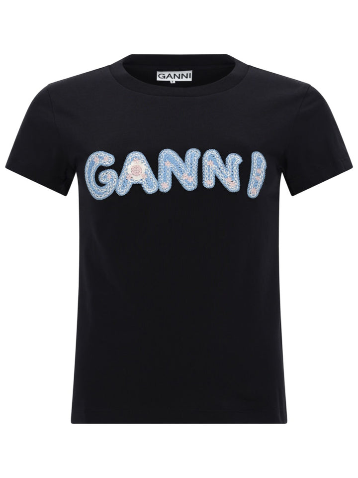 Ganni T shirt - Black | 3546945fb55715fbc4e612e806d11f7524409050