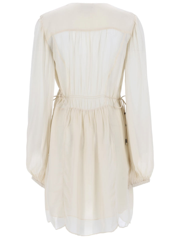 Isabel Marant Etoile Abiti - Ivory | ff048fe6c202603a2cb96d66f02d27fcafdfb57d