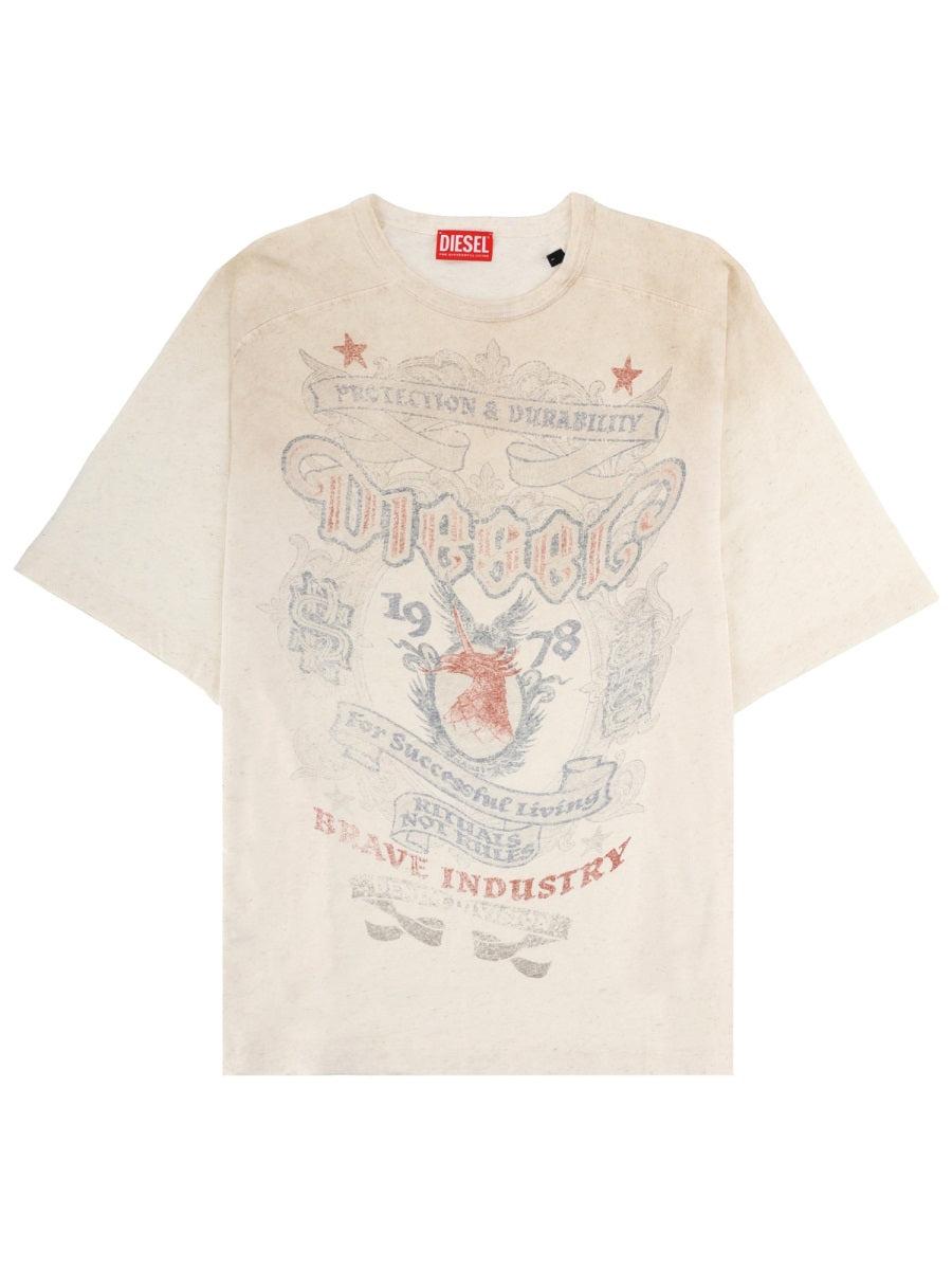 Diesel T shirt - Beige | f1dc238edb54a58abaeccf31f0b08d19336baacc