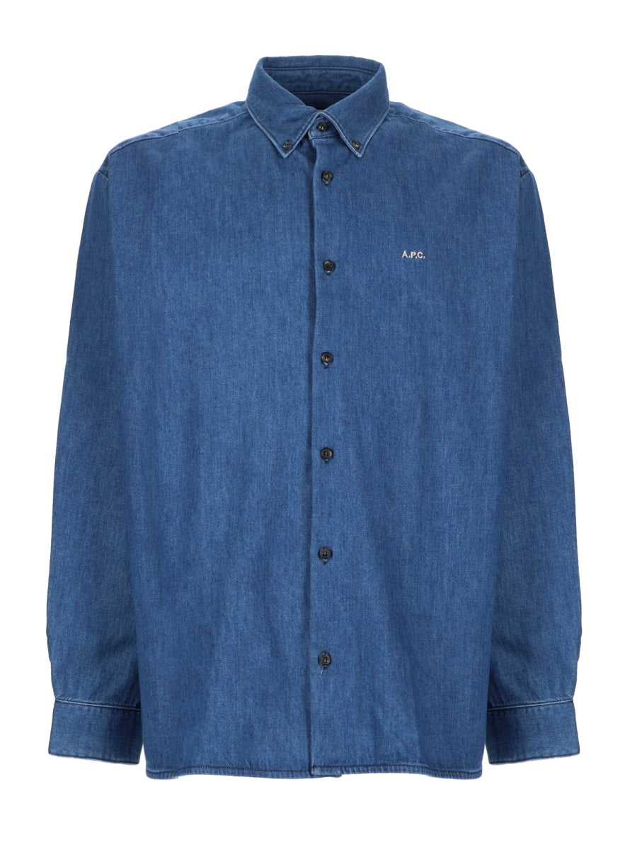 A.P.C. Camicie - Blue | cf0e47a4d8f6a45bc297ffa340ec5df74915d5de