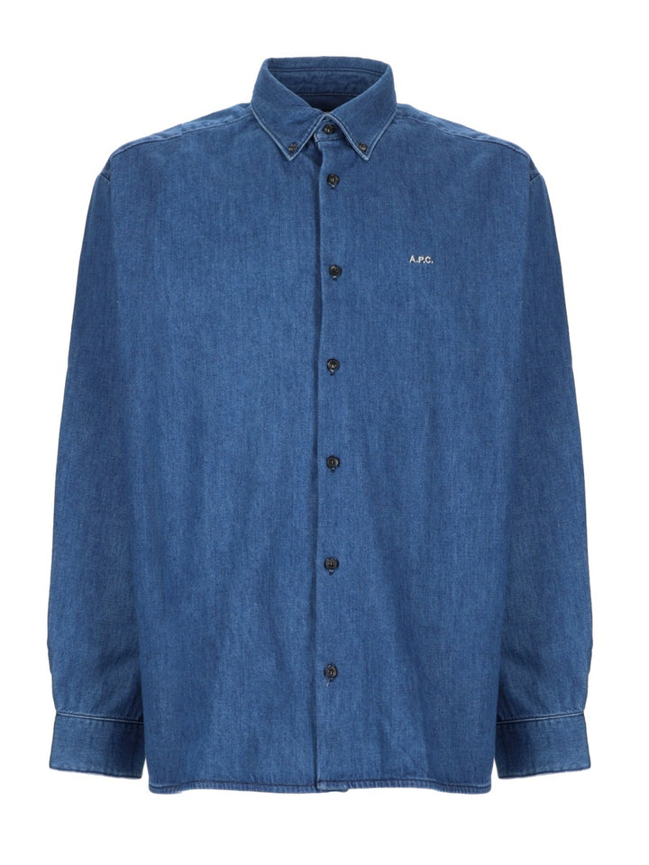 A.P.C. Camicie - Blue | cf0e47a4d8f6a45bc297ffa340ec5df74915d5de