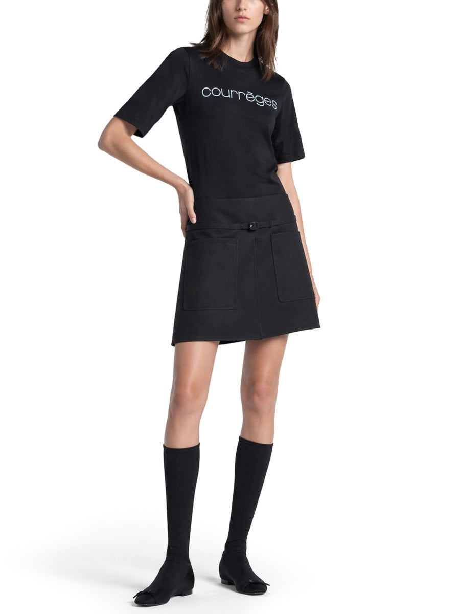 CourrèGes T shirt - Black | e2490dd67bd84433ceac30cd27c695f8749af653