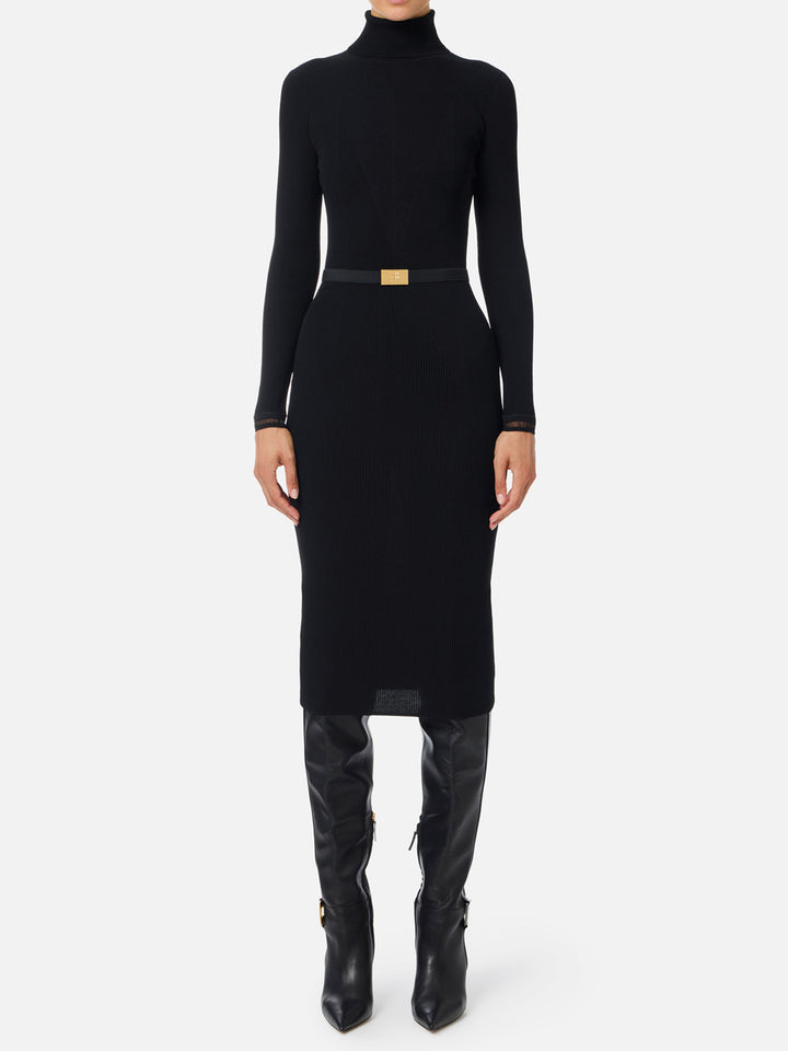 Elisabetta Franchi Midi dresses - Nero | c4c7a39766d2ad41e833ad9d588033ad6e1932b6