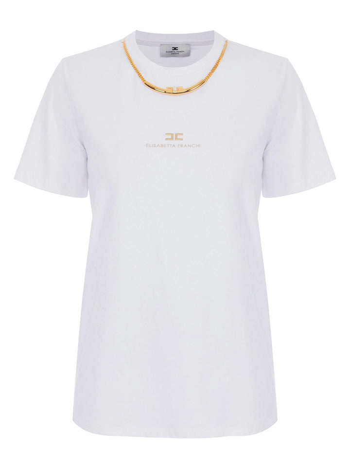 Elisabetta Franchi T-shirts - Bianco | e55823c3f5d03770aee29b19caa5389d925e33af