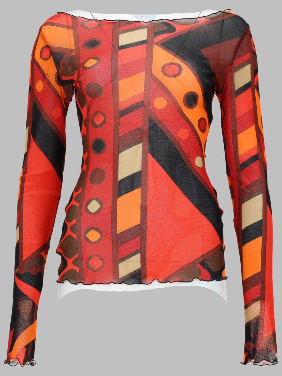 Emilio Pucci Top - Orange | 6e17a6104c5f4043dfa817ed73a6dedda496df47
