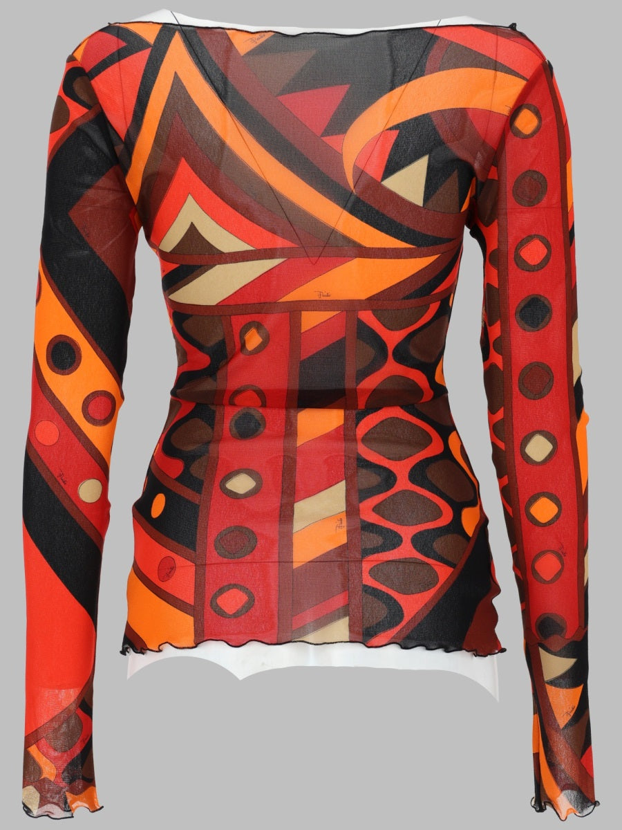 Emilio Pucci Top - Orange | b7f4cd7e1e9bb468333656112995901b89b9a086