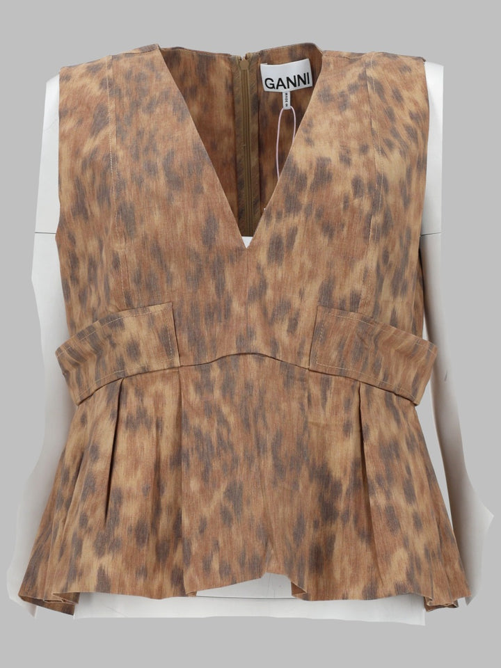 Ganni Camicie - Beige | ce43f16251a7d3af085ba4ac526e319743dbe4b9