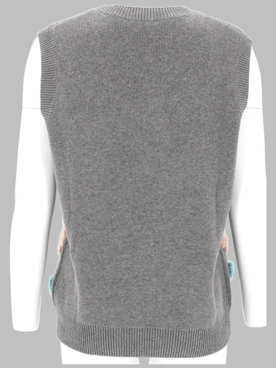 Ganni Gilet - Grey | 640e66e76eefbeb3116ee89de5b409c3c90b8734
