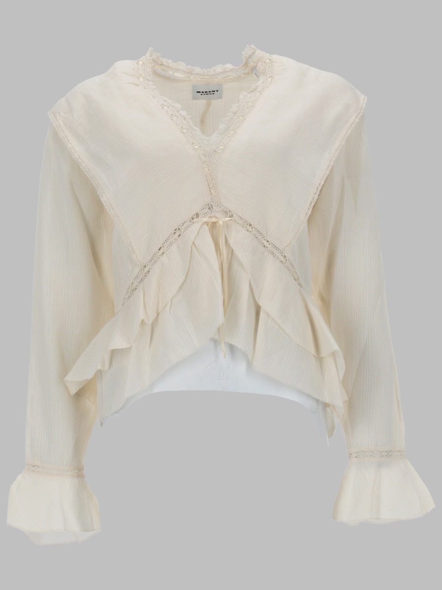 Isabel Marant Etoile Top - Ivory | 5fbe2d24309ec64062ebb92c8d4f478816529957