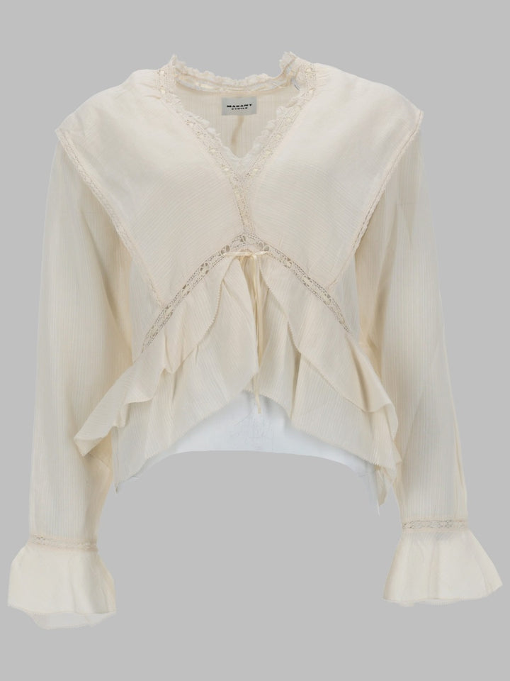 Isabel Marant Etoile Top - Ivory | 5fbe2d24309ec64062ebb92c8d4f478816529957