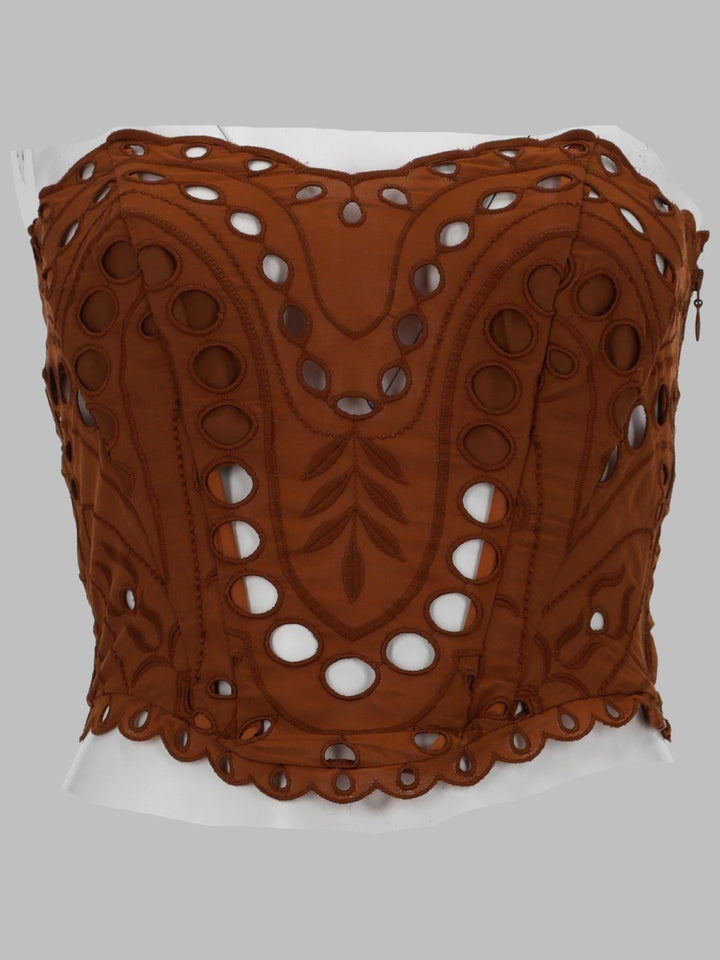 Charo Ruiz Top - Brown | bb3e5c1c78ae2d5895a234e0efbcd75bf7bd604a