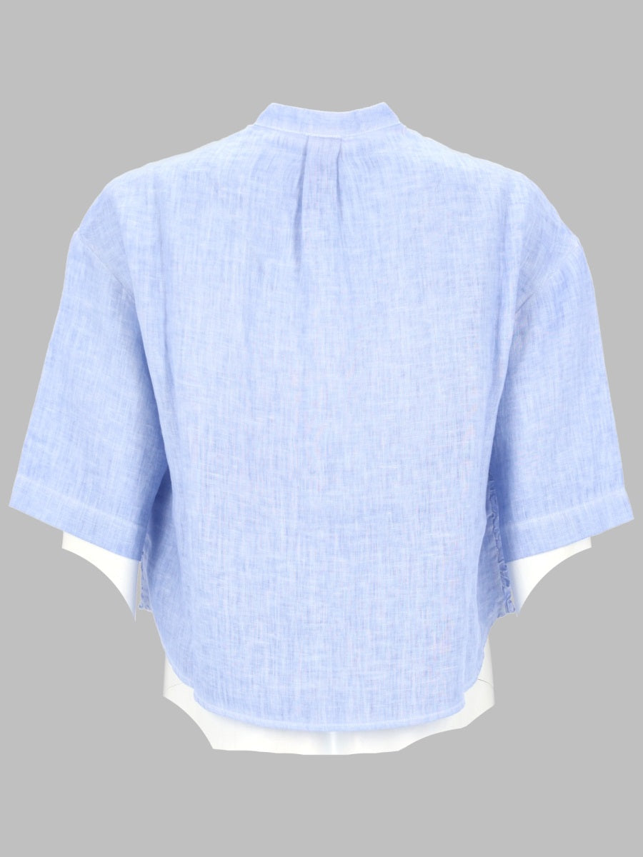 120% Lino Camicie - Baby Blue | 8bb3038ff427045701d187a4be99e22f20df9a81