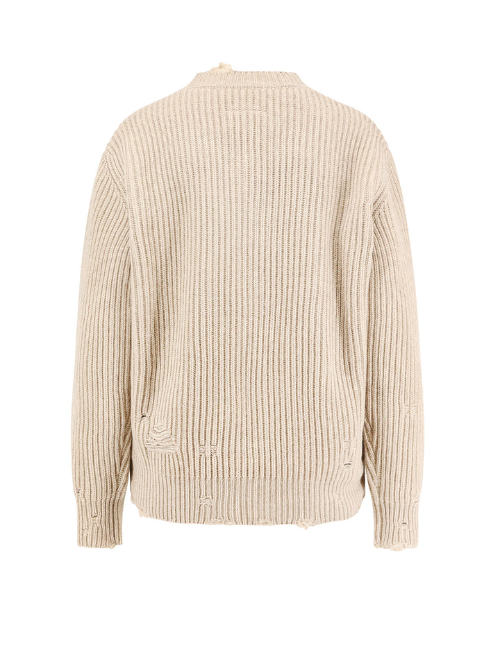 Mm6 Maison Margiela Sweaters - Beige melange | d93c655aa659fb6ebe57ce0e093d5ac6de416e8b