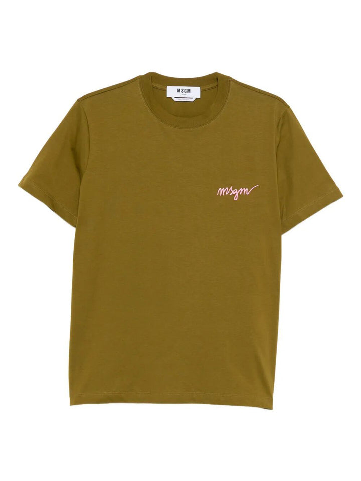 Msgm T-shirts - Verde | 637ceedfe1e267dc0fdc907cbb4e713e2b3b73d8