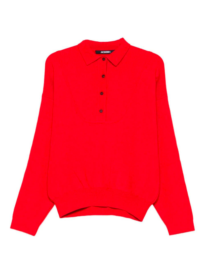 Jacquemus MAGLIA - Rosso | 889f8164365b68bc57d696af023b7ff5f99b9da9