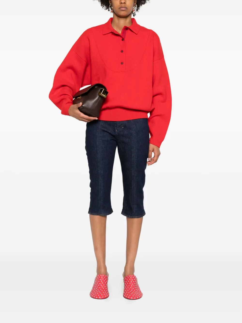 Jacquemus MAGLIA - Rosso | 9055dafb3dbc50336e1cefd7c606bd21b8b4725f