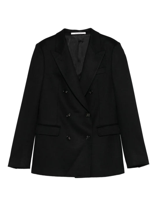Blazer Doppiopetto In Lana Cammello