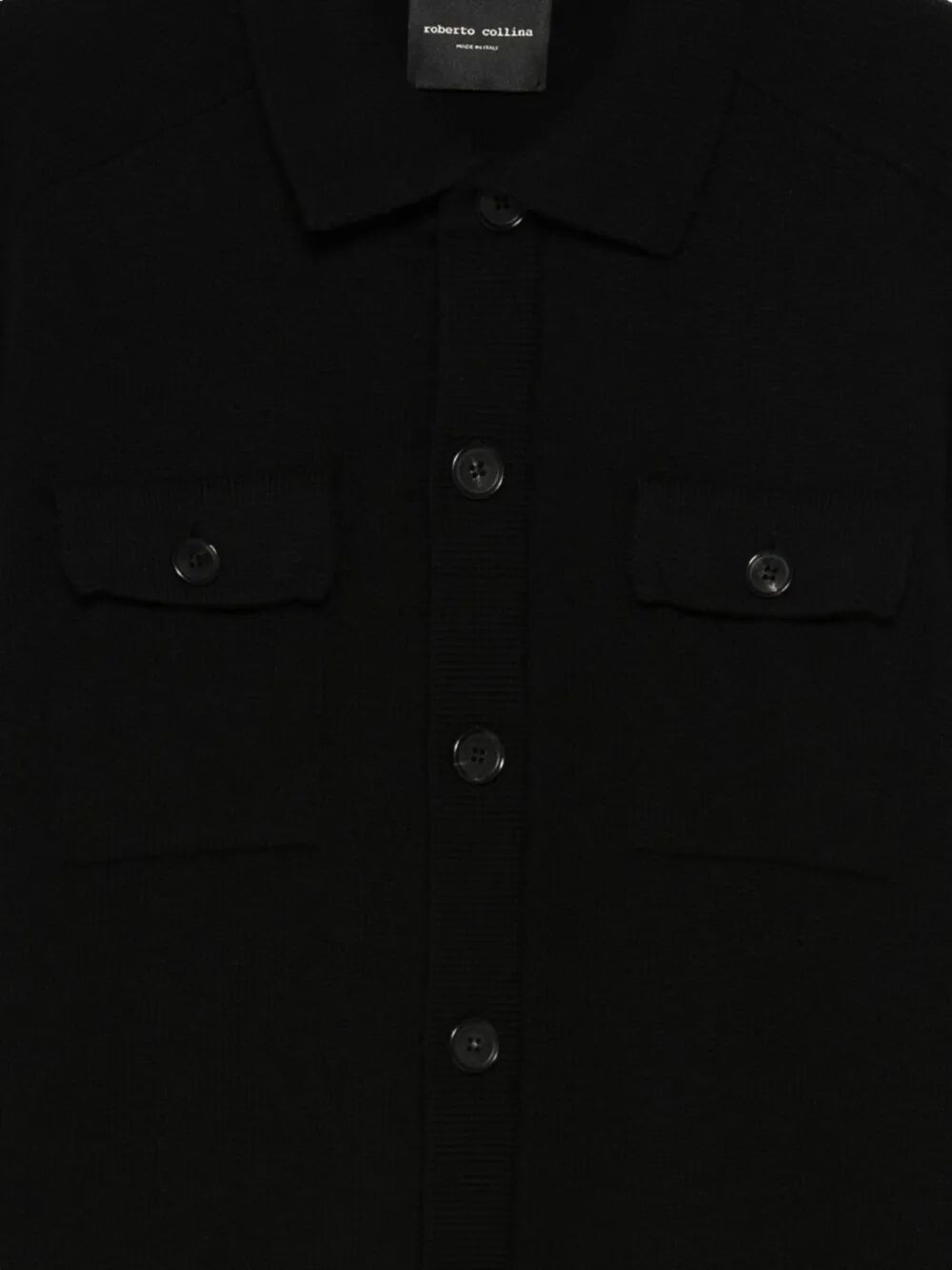 Roberto Collina Cardigan - Nero | 758416ecc12bad952eb8e5b31fbadd76005e2734