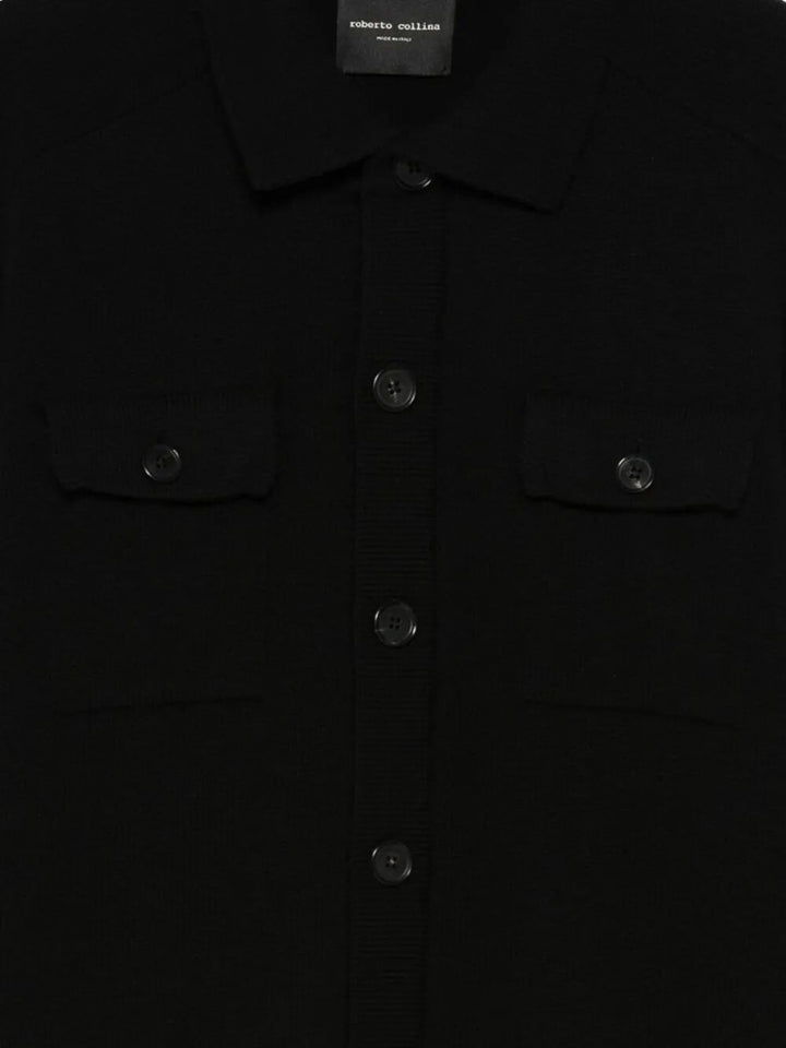 Roberto Collina Cardigan - Nero | 758416ecc12bad952eb8e5b31fbadd76005e2734