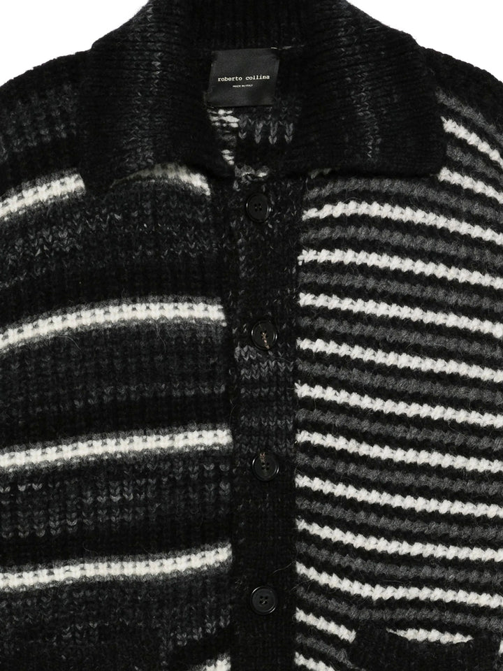 Roberto Collina Cardigan - Nero | 07ac8a51b0b34ea9ce9a82e5457a2b756801173c