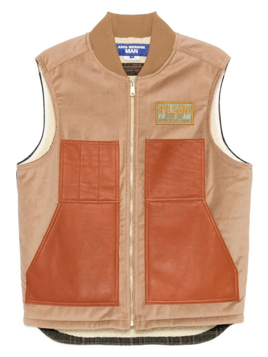 X Filson Gilet Con Dettagli In Pelle