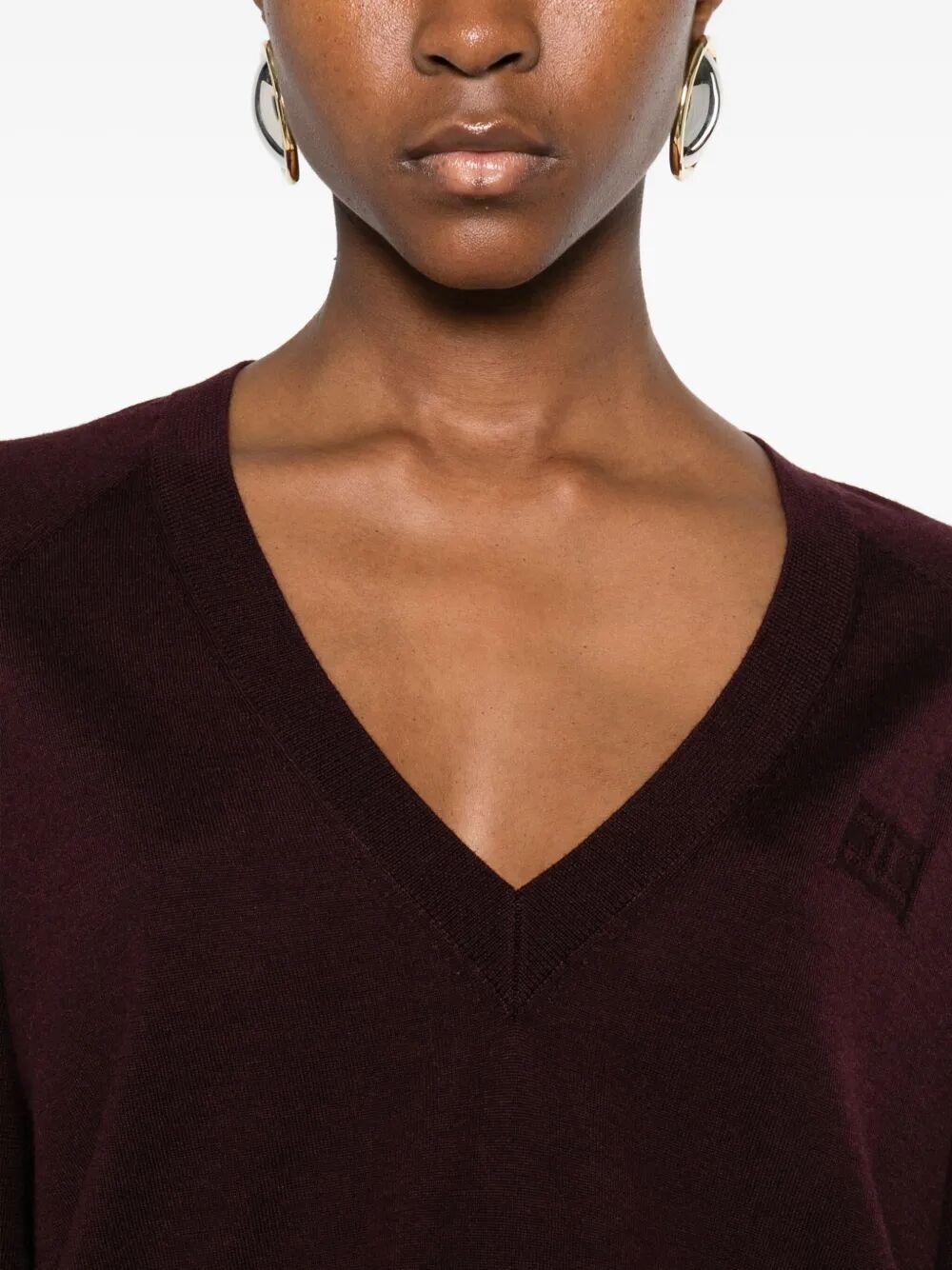 Elisabetta Franchi V neck - Rosso | e52276dfd05cb33c1275b2d55e38efa1e99d269e