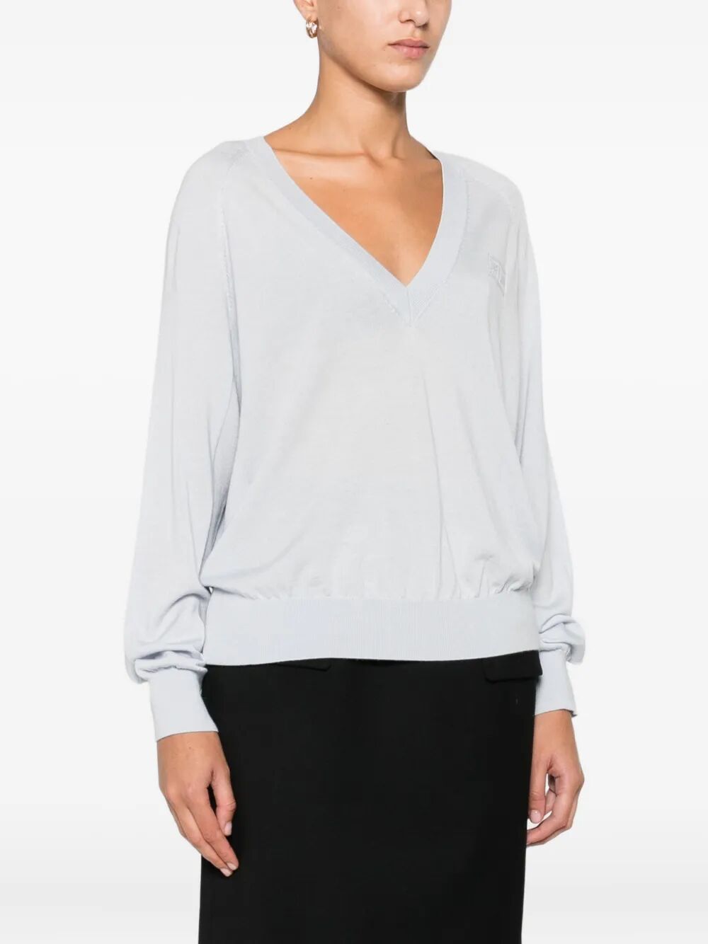Elisabetta Franchi V neck - Blu | 1daf27e38e0f93ed90e12000e5e83608a9befe2a